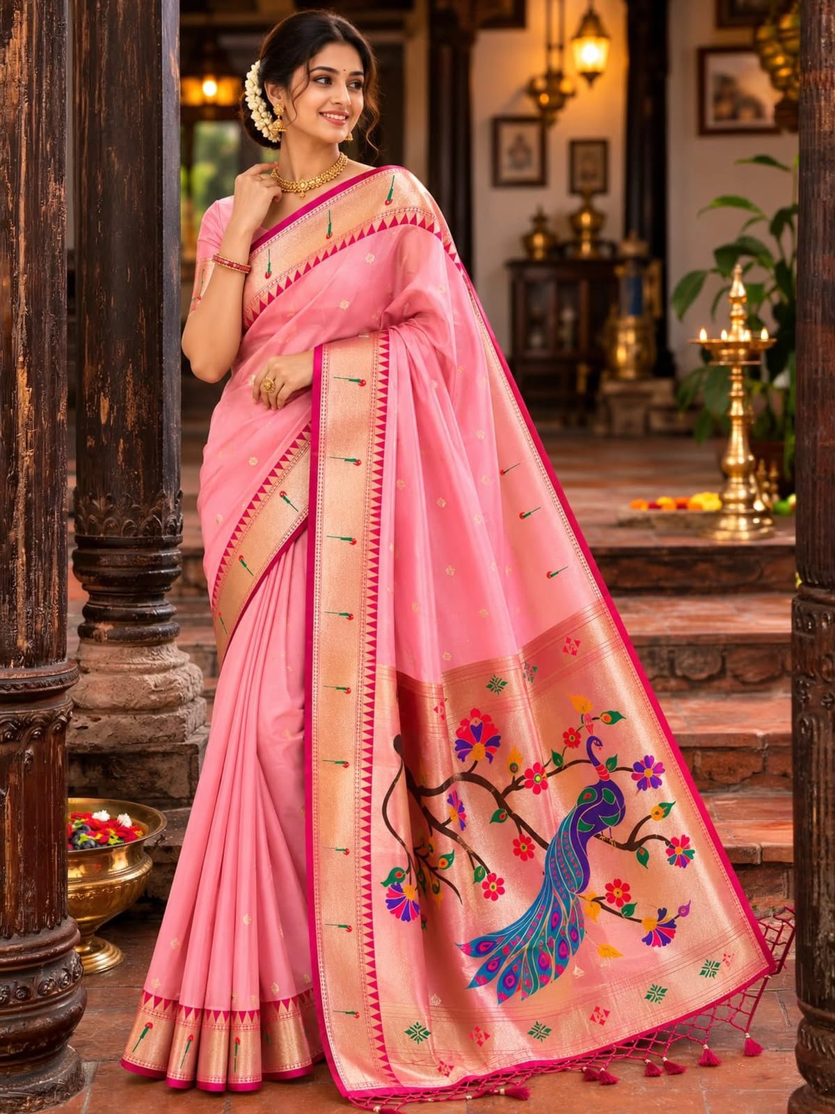 Munniya Bamboo Silk Saree